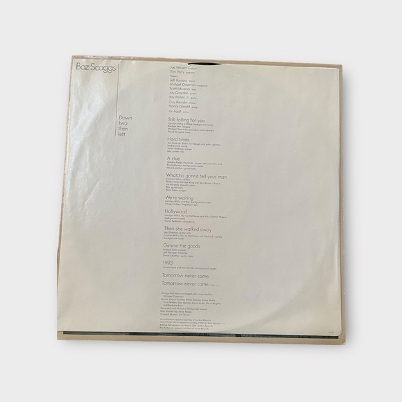 Boz Scaggs Down Two Then Left Vinyl Record - Picture 4 of 6